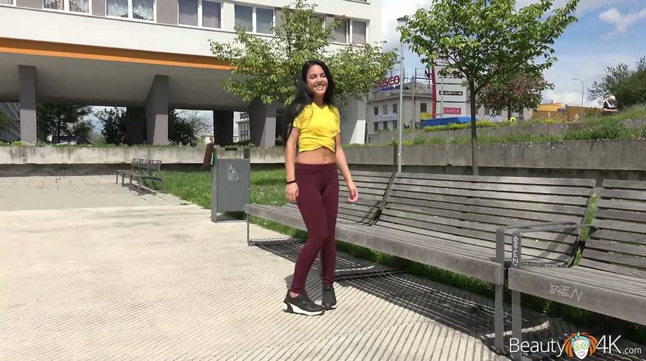 Concupiscent young brunette Apolonia is fucked and jizzed by one barely knows guy - 2. pic