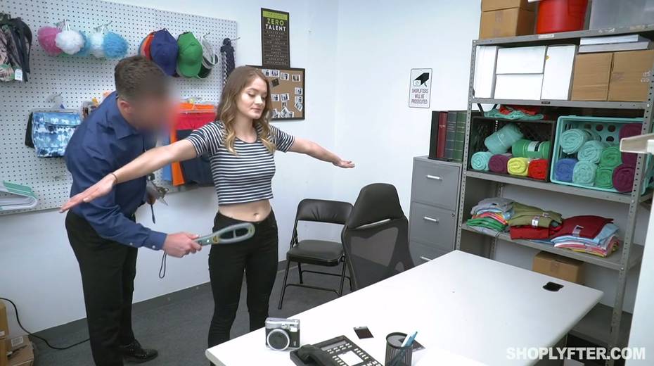 Lovely teen with big empty tits Shea Blaze gets punished for shoplifting - 3. pic