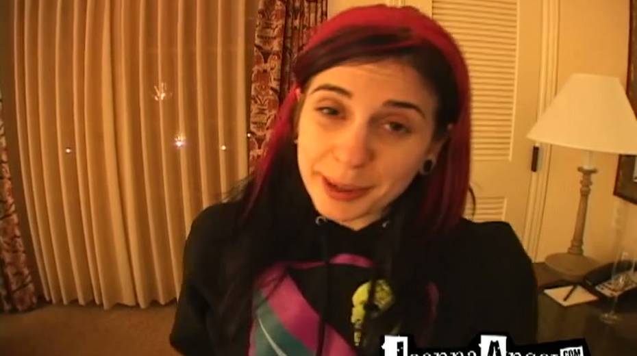 Perverted emo chick Joanna Angel provides he rman with great pov blowjob - 3. pic