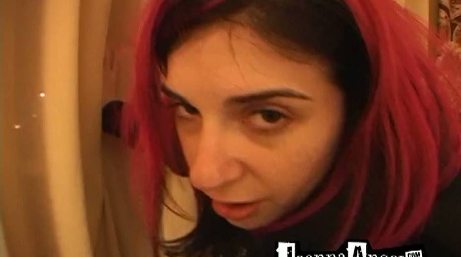 Perverted emo chick Joanna Angel provides he rman with great pov blowjob - 7. pic