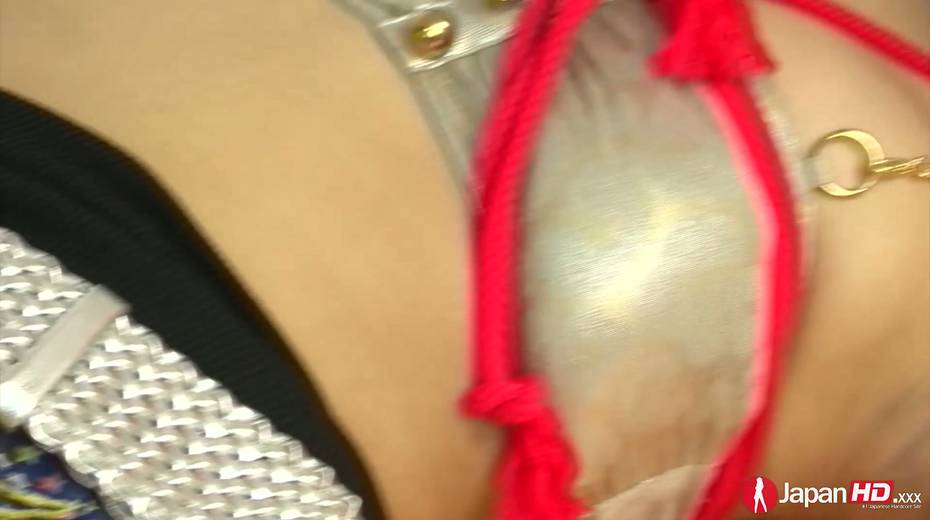 Asian dude fucks shibari Asian chick Kate Anne and cums on her face - 5. pic