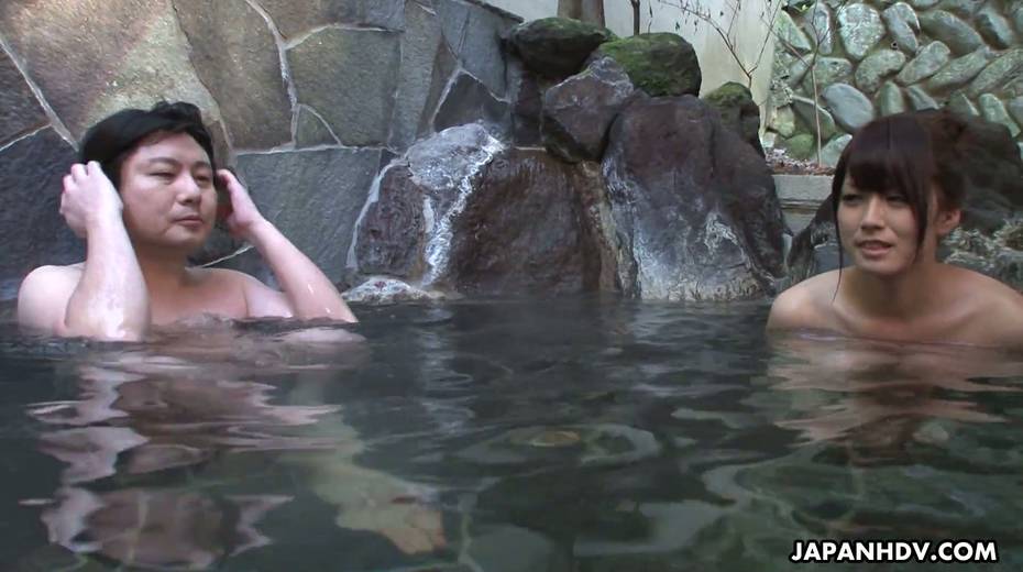 Spoiled Asian chick Rin Hitomi hooks up with one stranger in a public bath - 5. pic