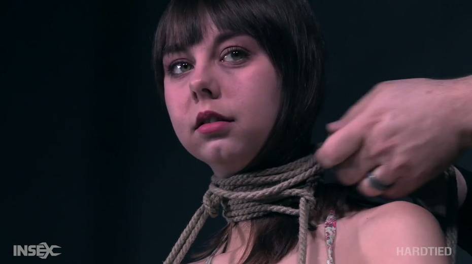 Tied up hottie Shae Celestine is tied up and punished by one kinky dude - 2. pic