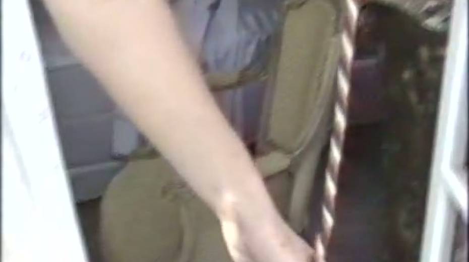 Flat chested retro whore gets her twat rammed hard right on the floor - 2. pic