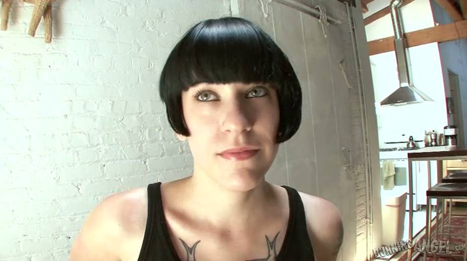 Wonderful short haired brunette gal called Miss Myra loves blowing prick - 4. pic