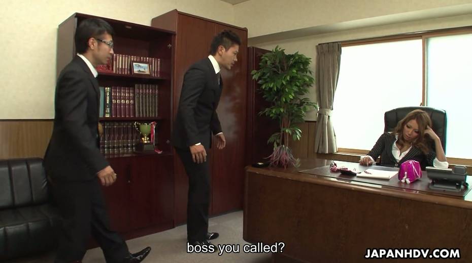 Man eating bitch from sales department arranges dirty gangbang in the office - 2. pic