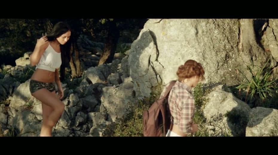 Two voluptuous lesbos Nikol and Martina have wild sex in the mountains - 4. pic