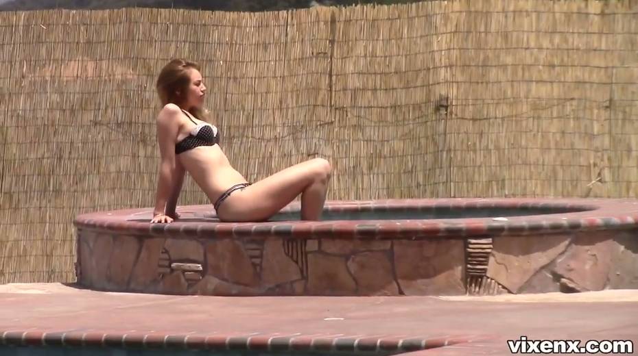 Pretty babe Lyra Law is sucking dick on a pov camera after taking a sunbath - 8. pic