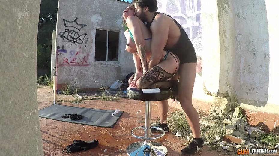 Big tittied whore Betty Foxxx is fucked hard by one aggressive stud - 12. pic