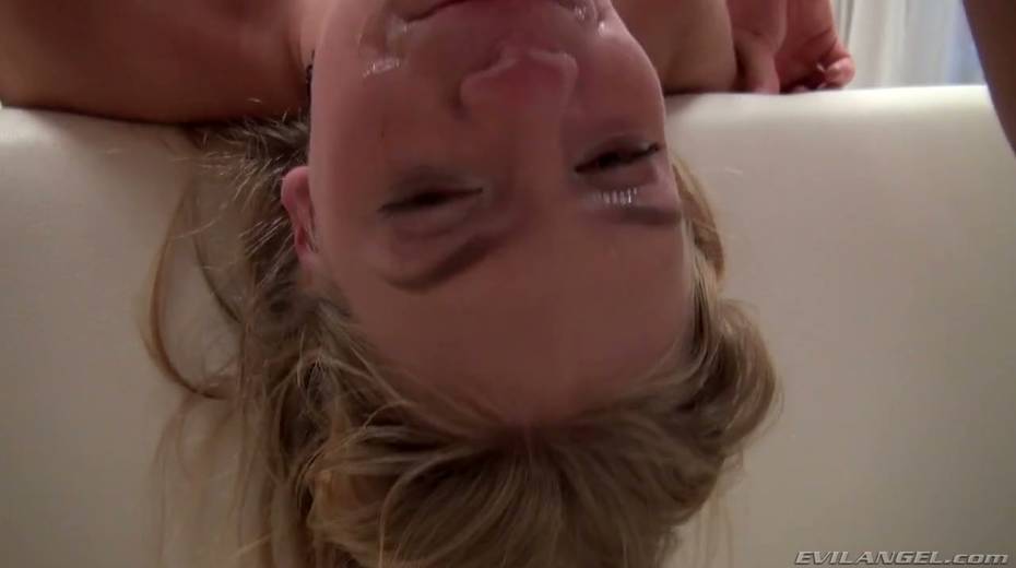 Czech blonde Taylor Moda gets her throat and enjoys swallowing cum - 22. pic