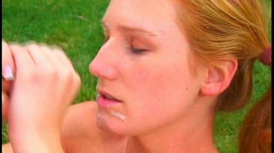 Redhead Gen Padova with pigtails provides dude with blowjob on picnic - 13. pic