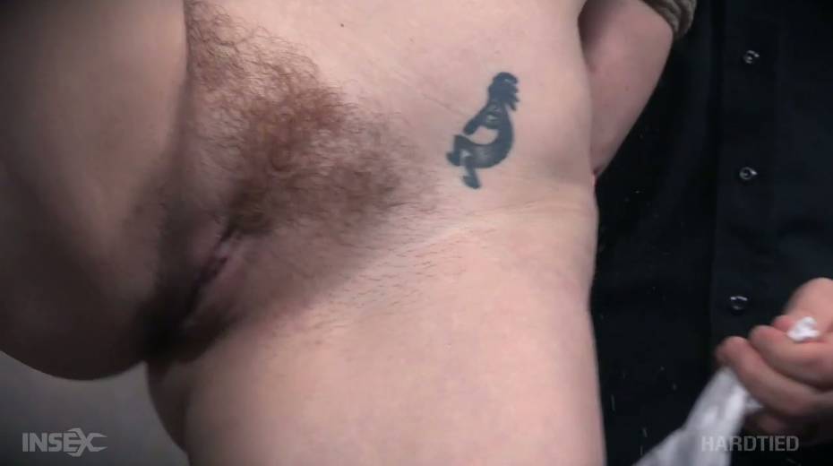 Tied up slut with big boobs Lauren Phillips gets her pussy toyed in the cold basement - 5. pic