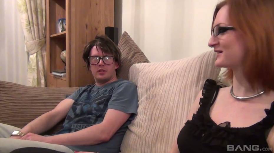 Red haired big tittied bitch Zara Du Rose fucks one kinky nerd in glasses - 3. pic