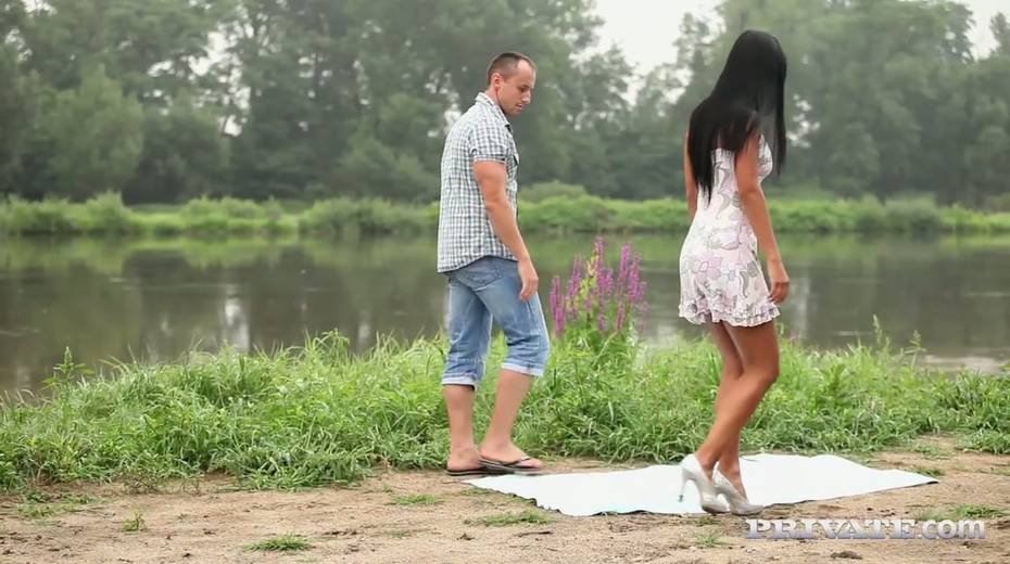 Sensual angel Victoria Sweet enjoys riding big dick outdoor - 2. pic