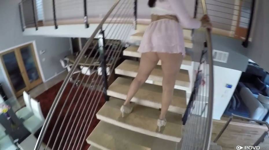 Cute petite chick Sadie Pop is impaled on giant dick in pov video - 2. pic