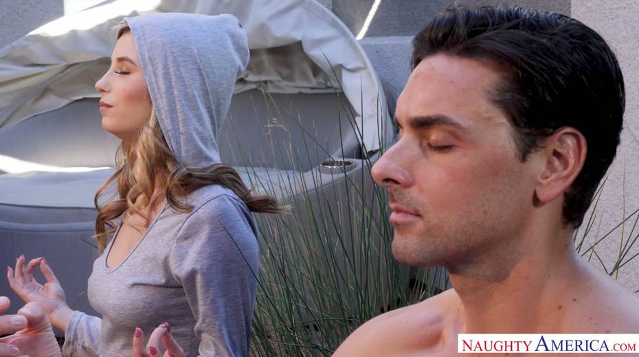 Salacious babe Carolina Sweets is making love with yoga instructor - 2. pic
