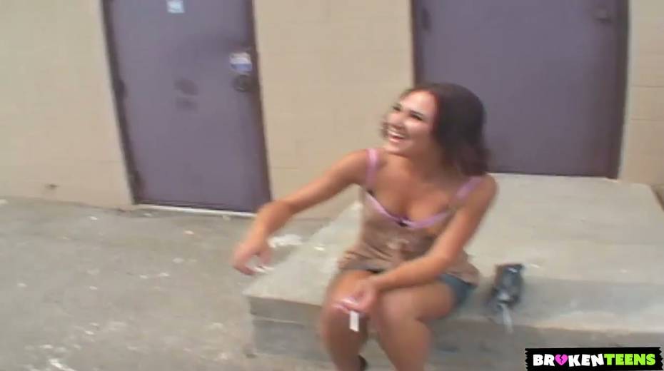 Slutty white chick Roxy is having dirty interracial sex with her fellow - 2. pic