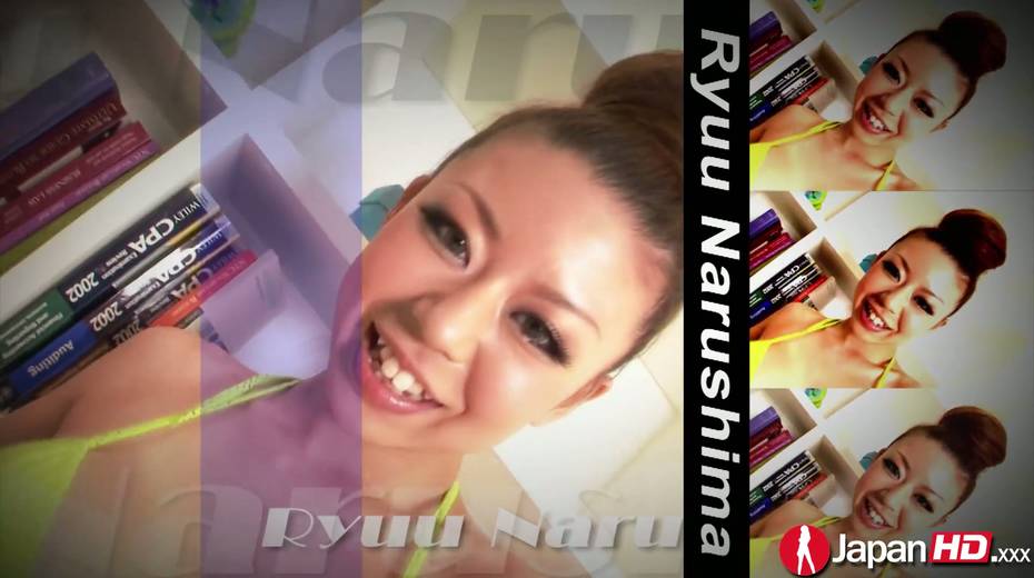 Sex-appeal hottie Ryuu Narushima gives footjob and rubs her hairy pussy all over hard dick - 2. pic