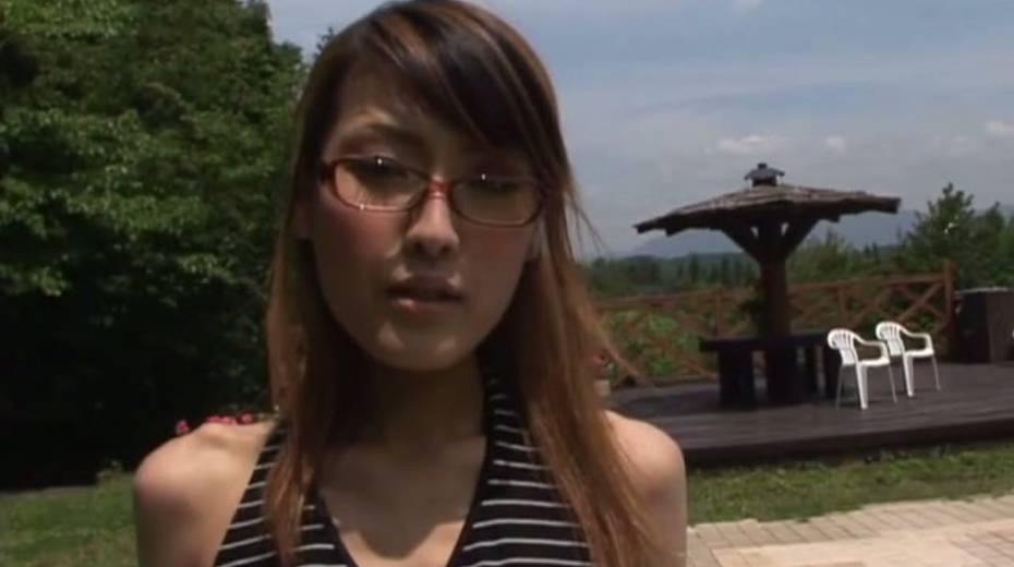 Attractive Japanese girls posing for camera wearing sex bikini - 10. pic