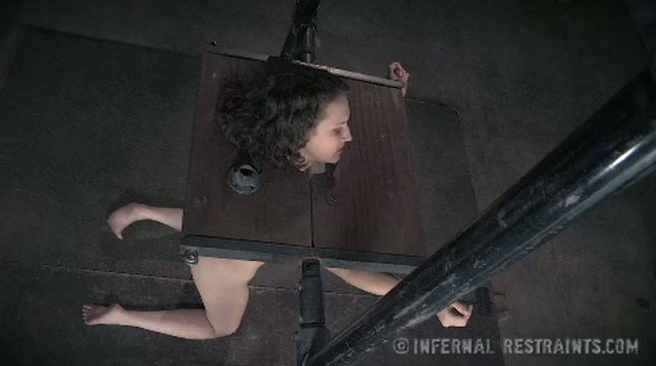 Small tits and shaved pussy are punished in the dark room - 12. pic