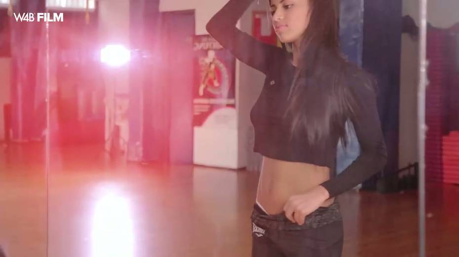 Pretty hot teen Denisse Gomez can't stop playing with her yummy slit in front of the mirror - 2. pic