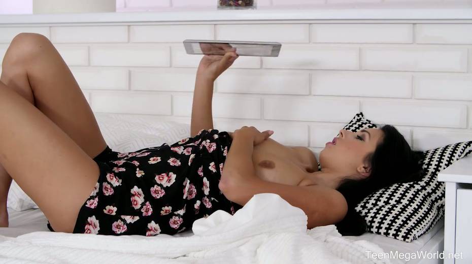 Gorgeous young brunette takes a selfie of her pussy during hot solo masturbation - 5. pic