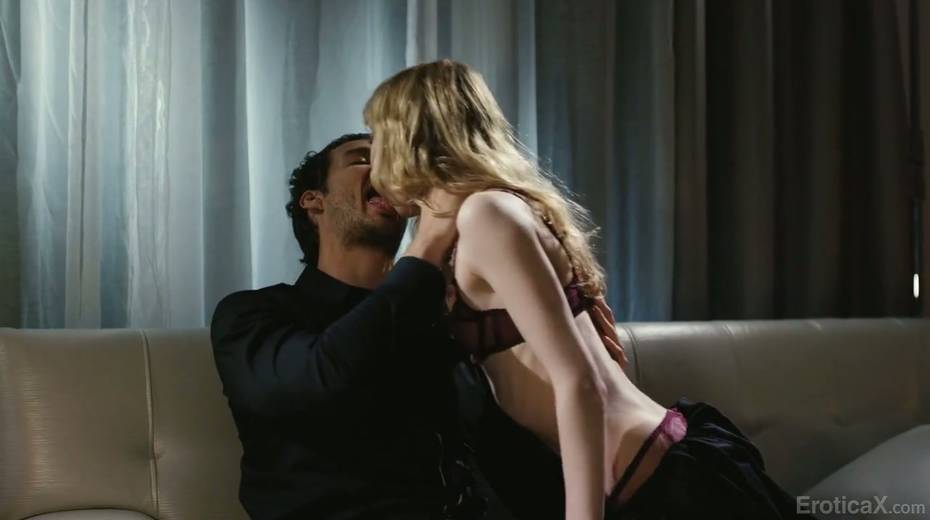 Seductive blonde Mackenzie Moss worships big dick and balls of her new lover - 7. pic