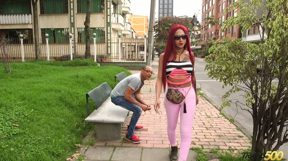 Shemale from Peru Alexandra Montenegro gets her anus rammed - 2. pic