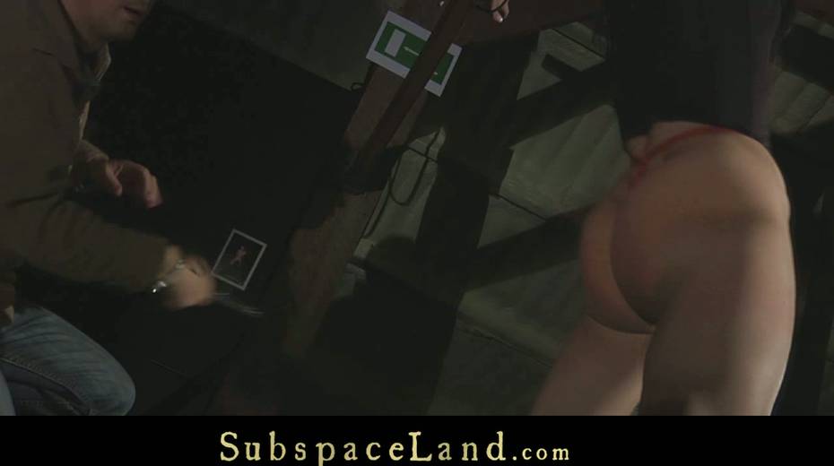 Crucified and suspended brunette Miho Lechter gives blowjob - 4. pic