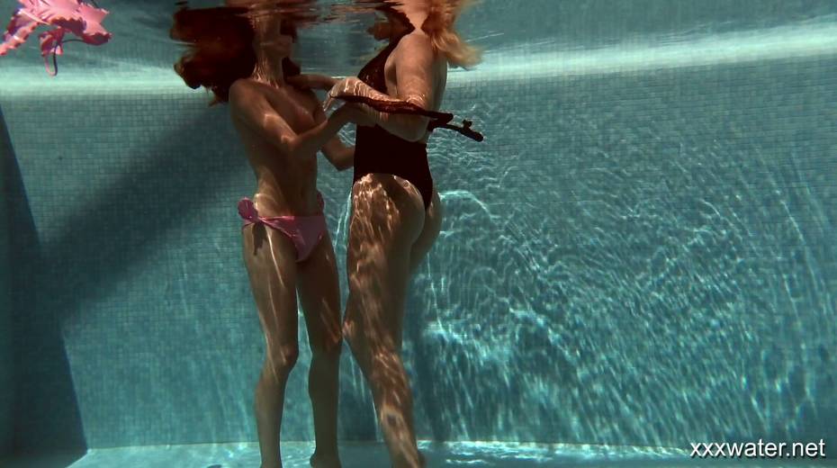Two adorable hotties Olla Oglaebina and her nasty girlfriend are swimming in the pool - 8. pic