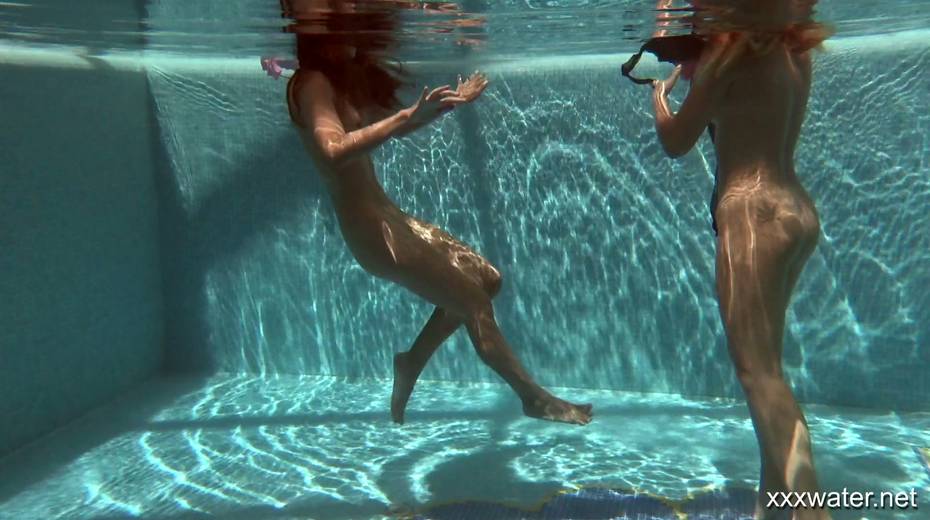 Two adorable hotties Olla Oglaebina and her nasty girlfriend are swimming in the pool - 11. pic
