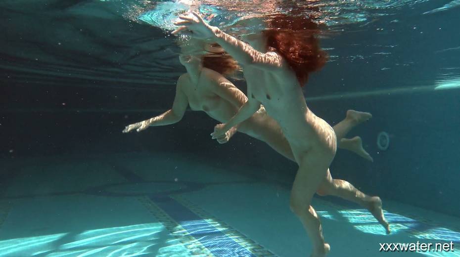 Two adorable hotties Olla Oglaebina and her nasty girlfriend are swimming in the pool - 19. pic