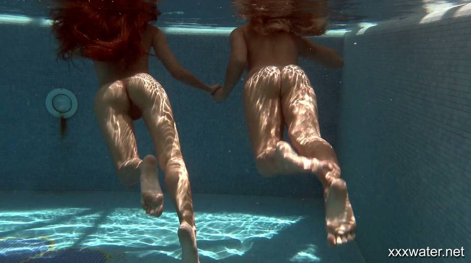Two adorable hotties Olla Oglaebina and her nasty girlfriend are swimming in the pool - 20. pic
