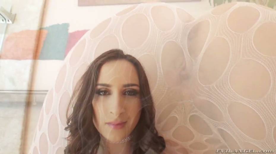 Czech hooker in fishnet pantyhose Ashley Adams takes a thick penis in her anus and deep throat - 5. pic