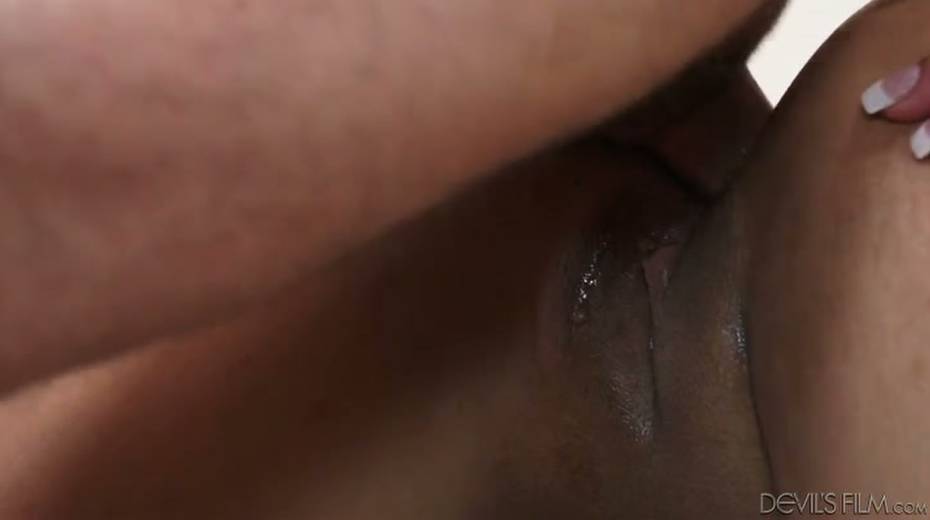 Alluring ebony babe with a big booty loves getting her ass hammered hard - 4. pic