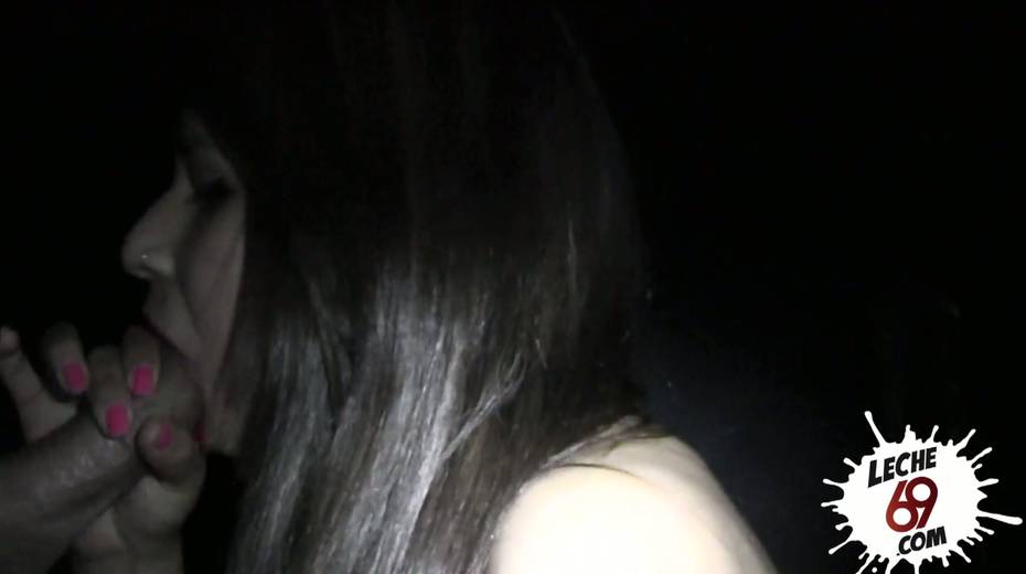 Trashy looking whore Hole Anabel gives her head and eats semen - 3. pic