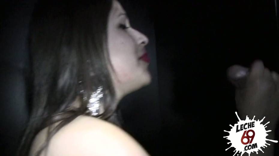 Trashy looking whore Hole Anabel gives her head and eats semen - 9. pic