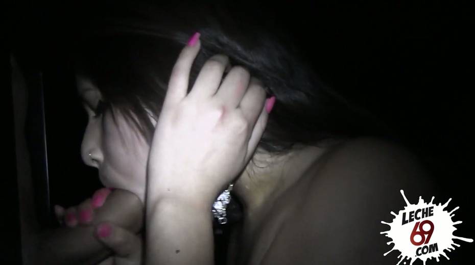 Trashy looking whore Hole Anabel gives her head and eats semen - 18. pic