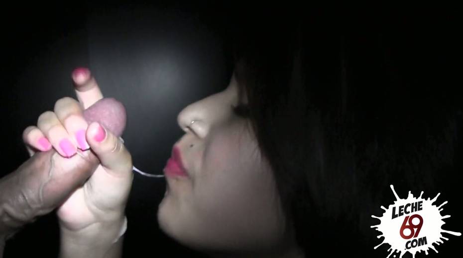 Trashy looking whore Hole Anabel gives her head and eats semen - 23. pic