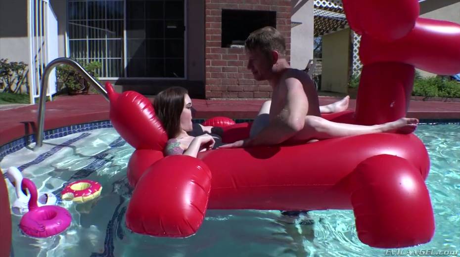 Attractive chick Anna De Ville gets her pussy fucked by the poolside - 5. pic