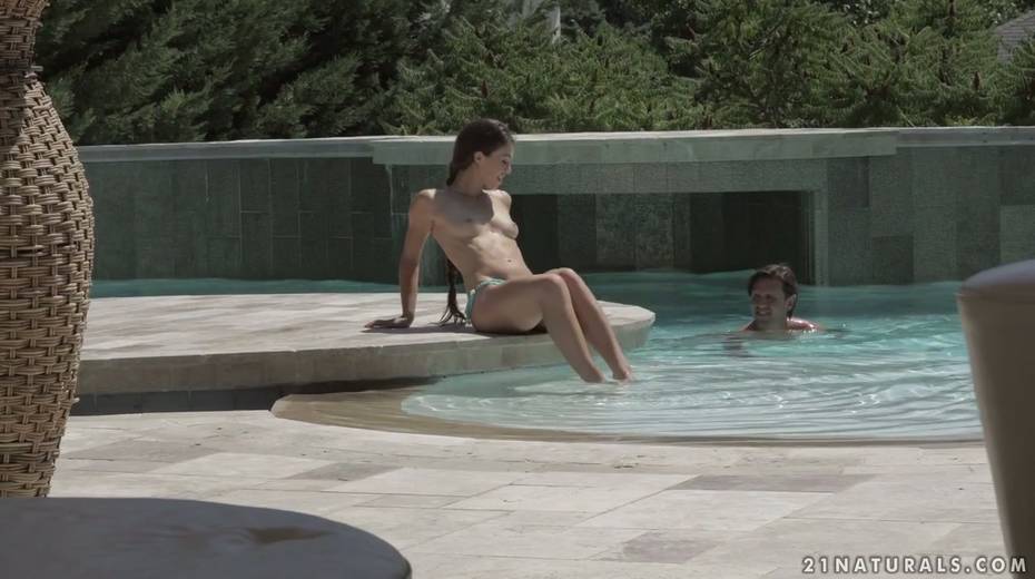 Full natural lovely babe Tiffany Doll is fucked by the poolside - 3. pic
