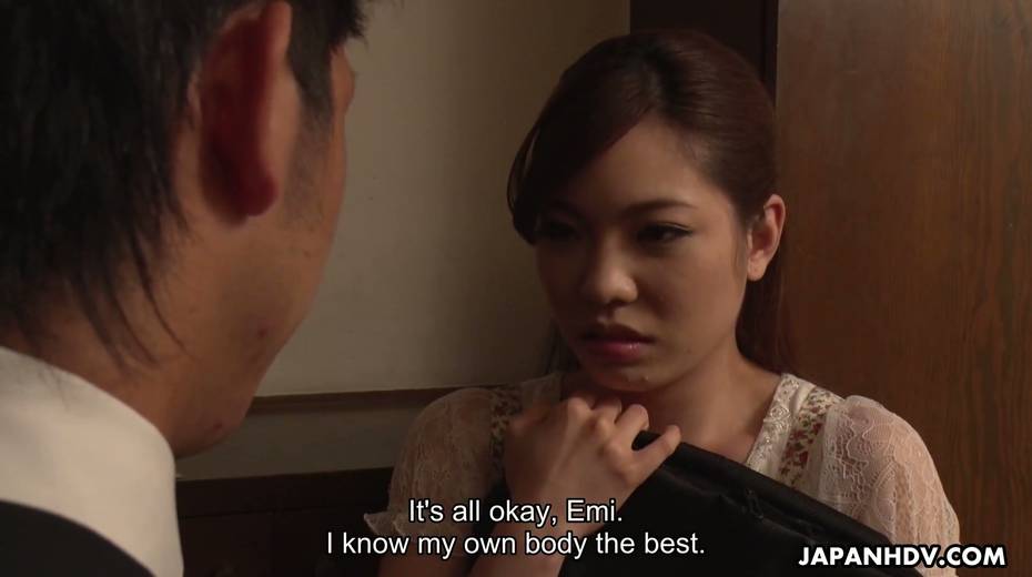 Lovely Japanese babe Emi Sasaki digs her wet hairy pussy with fingers - 3. pic