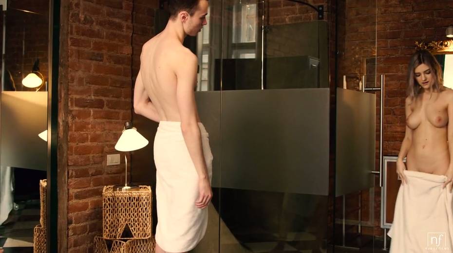 Gorgeous busty babe Eva Elfie takes a shower before making love with her boyfriend - 2. pic