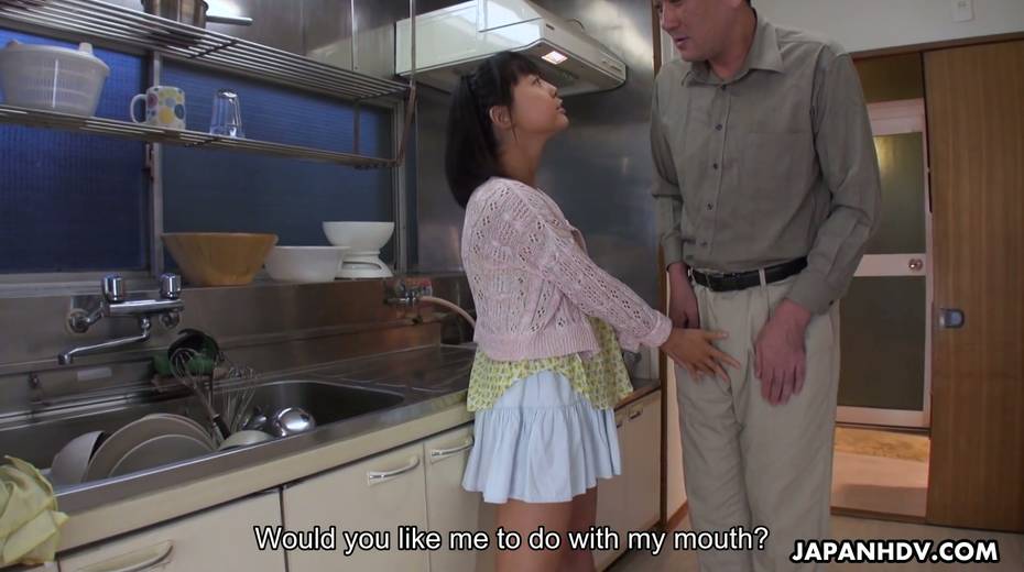 Cum-thirsty Asian stepdaughter Tomoyo Isumi gives a yum-yum blowjob to her stepdad - 3. pic