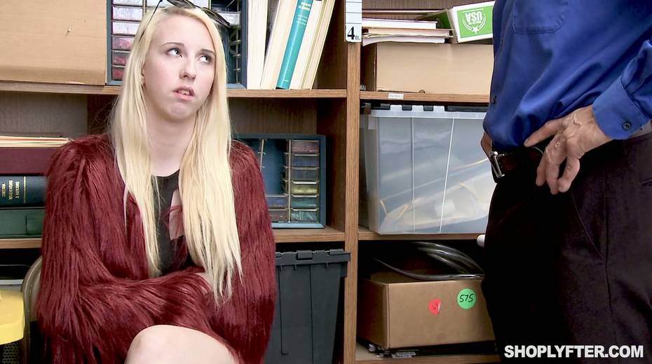 Nasty arrested blonde Darcie Belle is fucked and punished for stealing - 4. pic