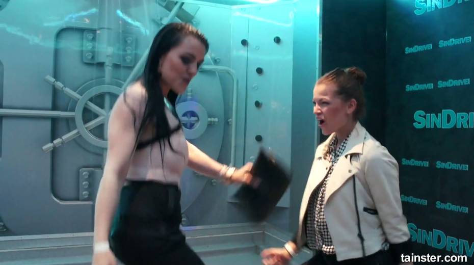 Wet bitches  dance and go wild under the shower in one crazy night club - 11. pic