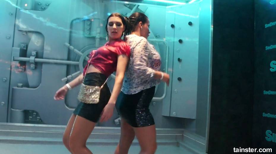 Wet bitches  dance and go wild under the shower in one crazy night club - 18. pic
