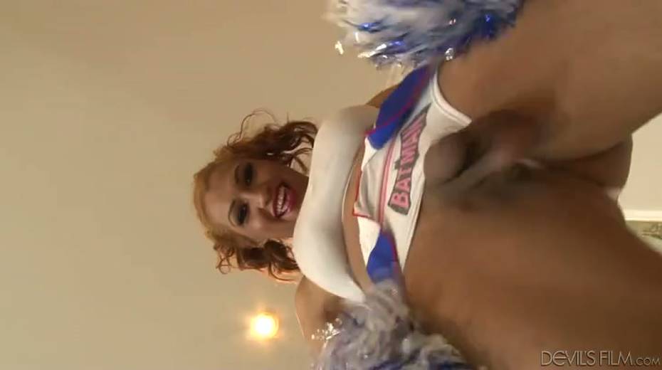 Sassy shemale cheerleaders cheer you up and show their dicks - 11. pic