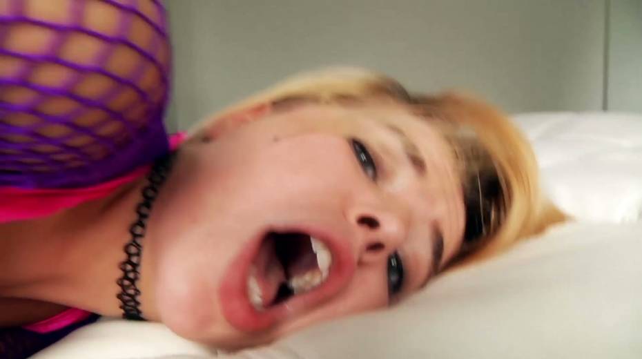 Lewd chick wearing body fishnet Aleena West is fucked hard on a pov camera - 22. pic