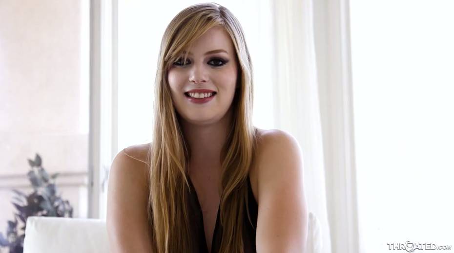 Red haired temptress Dolly Leigh tries to cope with a huge dick in her mouth - 7. pic
